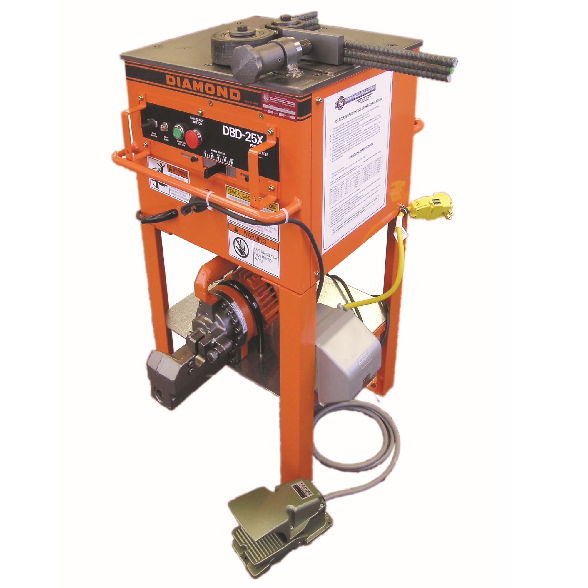 BN Products, #8 bender, #6 cutter on stand, Max. Capacity 1 in, Model# DBC-2520